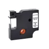 G&G Cinta de etiquetar de vinilo blanca 9 mm x 5,5 m impresión negra (RL-D-Vi-18443-BK/WT-9MM*5.5M)