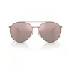 Michael Kors MK1138-11084Z Gafas de sol de mujer estilo ojo de gato, montura dorada clara, lentes marrón degradado, 58 mm