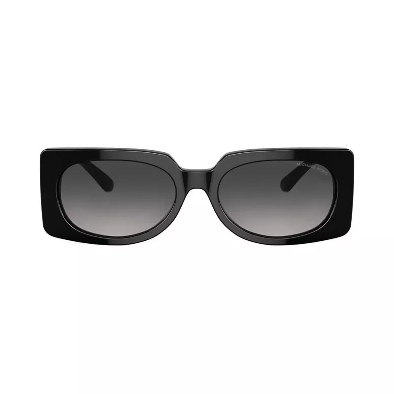 Michael Kors Gafas de sol de mujer Hvar cuadradas, montura carey oscura, lentes gris degradado, 56 mm MK221530058G5