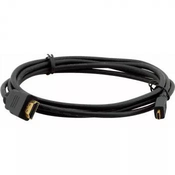 Kramer C-HM/HM/A-D-10 Cable HDMI de alta velocidad con Ethernet, Micro HDMI a HDMI, 3 m, 4K@60Hz, negro 97-01116010