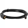 Kramer C-HM/HM/A-D-10 Cable HDMI de alta velocidad con Ethernet, Micro HDMI a HDMI, 3 m, 4K@60Hz, negro 97-01116010
