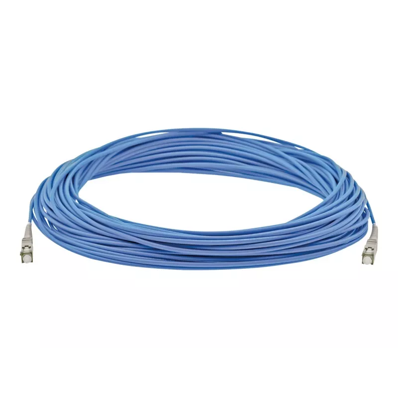 Kramer C-SC/SC/OM4-33 Cable de parcheo de fibra óptica multimodo dúplex OM4 10 m, SC a SC, aqua 94-0703033