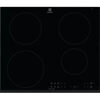 Electrolux LIR60433B Placa de inducción 60 cm, 4 zonas, control táctil, negra