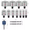 Bosch 2608594426 set de sierras de corona Progressor para madera y metal 11 piezas (20-76 mm) con adaptadores Power Change y brocas piloto