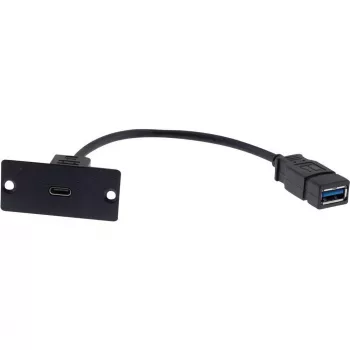 Kramer Electronics WU-CA(B) módulo pasacables USB-C, negro 80-00026499