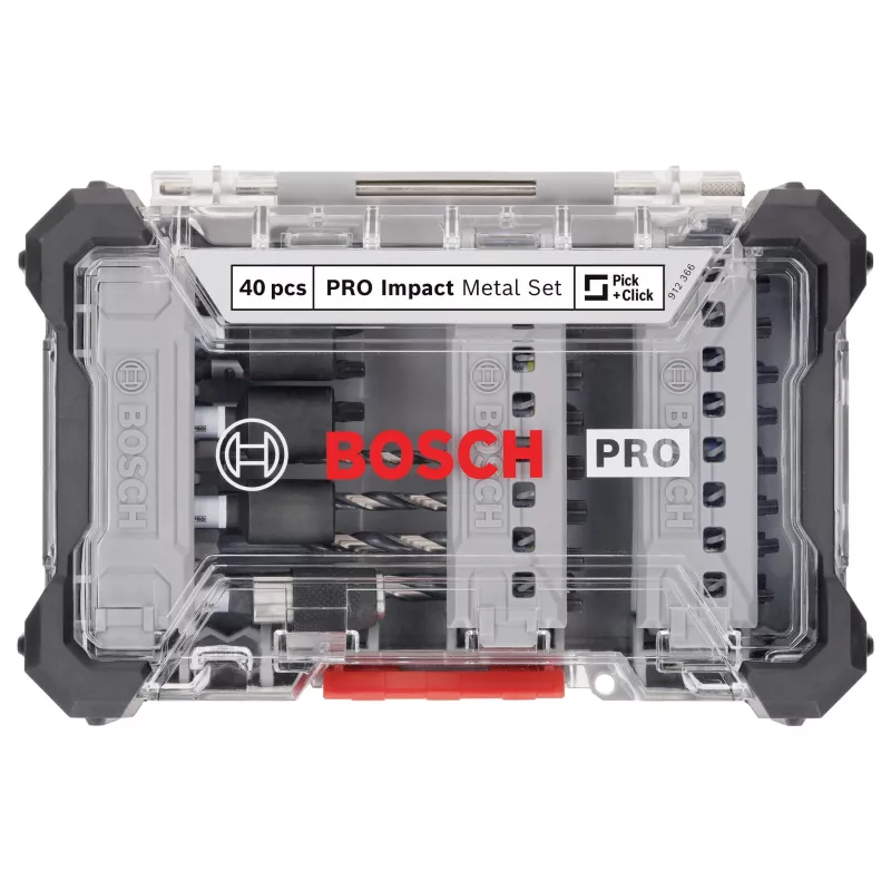 Bosch PRO Impact set de puntas de atornillar y brocas para metal 40 piezas (2608521U86)