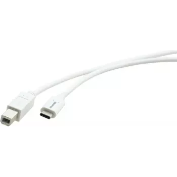 Kramer Electronics C-USB/CB-6 cable USB 2.0, conector macho USB-C a conector macho USB-B, 1,8 m, blanco 96-02357106