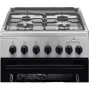 Electrolux LKK560010X 600 Series cocina de gas independiente con horno eléctrico, negra, 50 cm