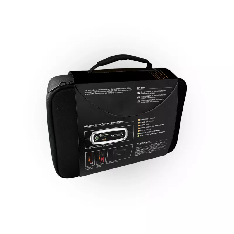 CTEK MXS 3.8 Power Kit 40-765 cargador automático de batería de coche 12V 3.8A IP65