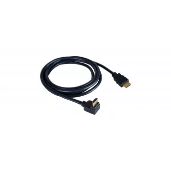 Kramer C-HM/RA-3 Cable HDMI High-Speed con Ethernet, acodado a recto, 0,9 m, gris, 4K 97-0143003