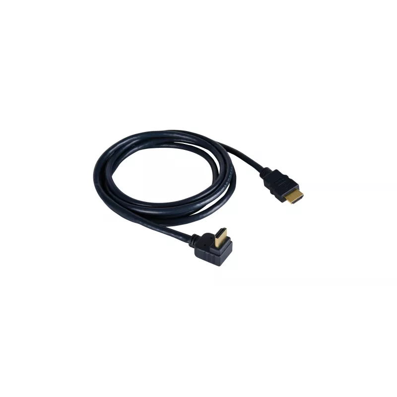 Kramer C-HM/RA-3 Cable HDMI High-Speed con Ethernet, acodado a recto, 0,9 m, gris, 4K 97-0143003