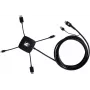 Kramer K-SPIDER Cable adaptador de presentación multiformato - HDMI/DisplayPort/Mini DisplayPort/USB-C a HDMI/USB - 3,05 m - 4K activo 91-00015599
