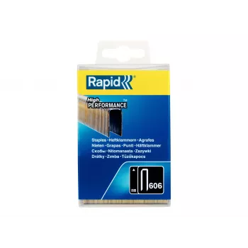 Rapid Grapas estrechas tipo 606, 30 mm, alambre de acero galvanizado, recubiertas de resina, pack de 1 40303096