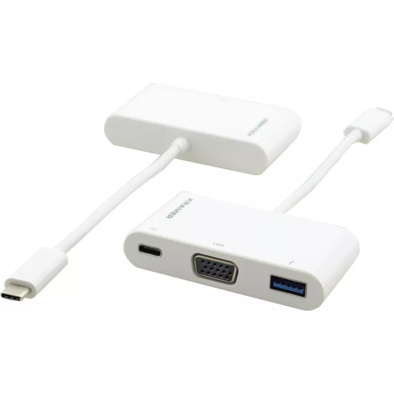Kramer ADC-U31C/M1 Adaptador USB-C a VGA Blanco 99-97210003