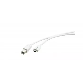 Kramer C-USB/CB-10 Cable USB 2.0, conector macho USB-C a conector macho USB-B, 3 m, blanco 96-02357110