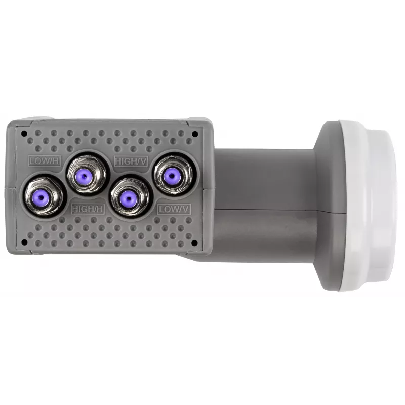AXING SCO 4-10 LNB Quattro, alimentador de 40 mm, 4 salidas, UHD/3D Ready SCO00410