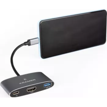 Kramer KDock-1 Docking station USB-C con HDMI, 2x USB 3.0, Gigabit Ethernet, 60W PD 91-00016099