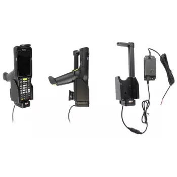 Soporte activo Brodit con Top-Hold para Motorola MC3400/MC3450, instalación fija, negro 713425