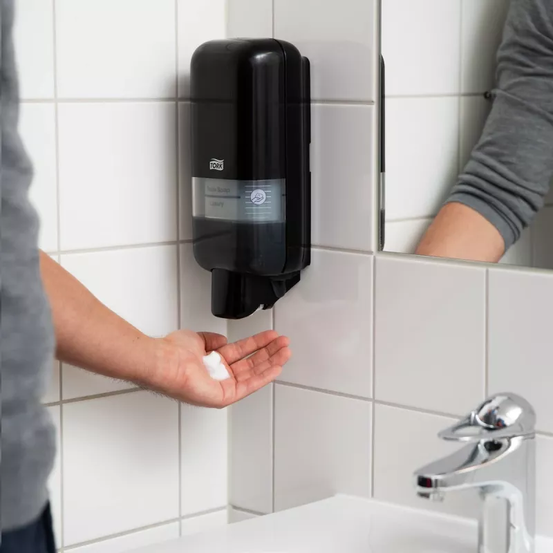 TORK Elevation S4 Dispensador de jabón líquido 564508 Negro plástico 1,0L