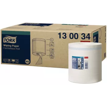 Tork Premium M2 Rollos de papel de limpieza centrefeed blanco, 1 capa, 471 hojas, 6 rollos (130034)