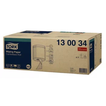 Tork Premium M2 Rollos de papel de limpieza centrefeed blanco, 1 capa, 471 hojas, 6 rollos (130034)