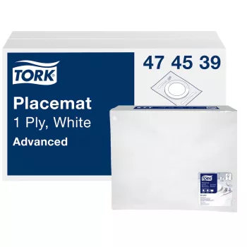 Tork Advanced Salvamanteles blancos 27 x 42 cm, 500 unidades (474539)