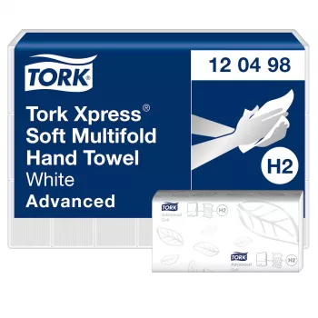 TORK Xpress Soft H2 Advanced Toallas de papel interfold 2 capas, blanco, 3780 hojas (120498)