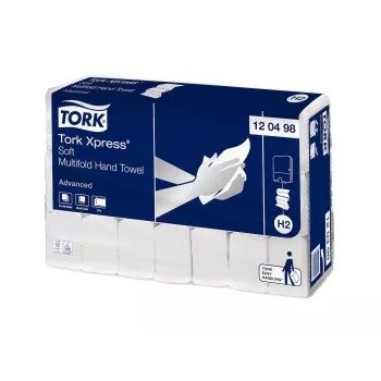 TORK Xpress Soft H2 Advanced Toallas de papel interfold 2 capas, blanco, 3780 hojas (120498)