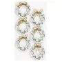 Artoz pegatinas de papel corona navideña 3D, pack de 6 185600-221