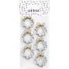 Artoz pegatinas de papel corona navideña 3D, pack de 6 185600-221
