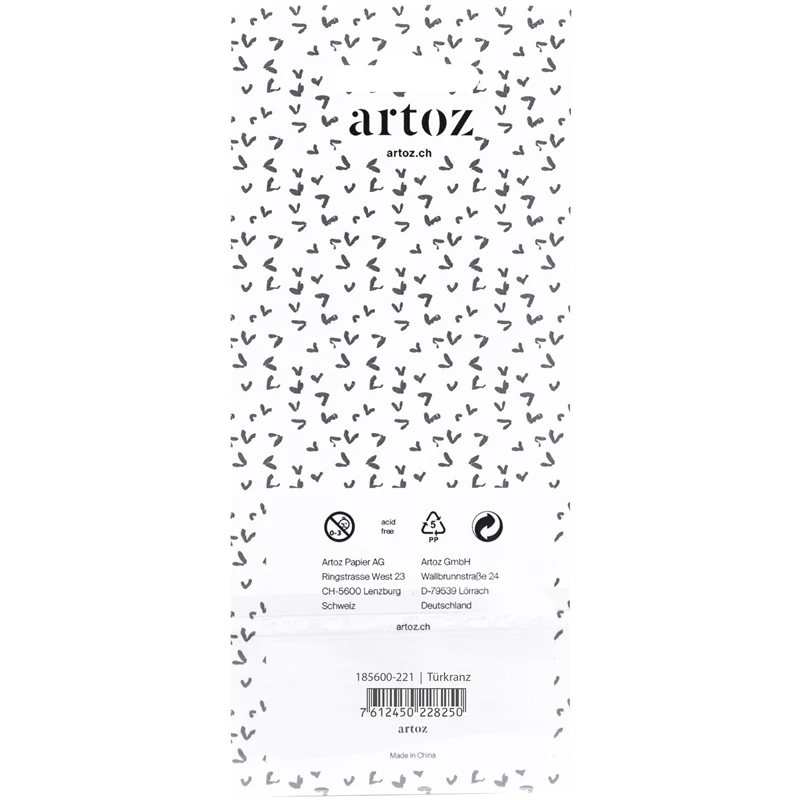 Artoz pegatinas de papel corona navideña 3D, pack de 6 185600-221