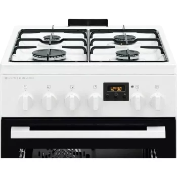 Electrolux LKK560232W cocina de gas independiente con horno eléctrico, 58 L, blanca