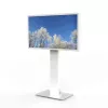HI-ND MOUNTS HI-ND soporte de suelo de cristal universal 49-65 blanco RAL 9003 soporte de suelo para pantalla FS0000-5001-01