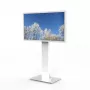 HI-ND MOUNTS HI-ND soporte de suelo de cristal universal 49-65 blanco RAL 9003 soporte de suelo para pantalla FS0000-5001-01