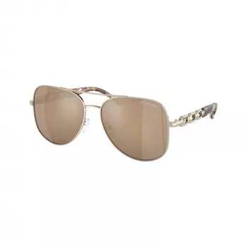 Michael Kors gafas de sol para mujer MK11210147P58 (58/15/140 mm) polarizadas lentes grises, montura de acetato negra