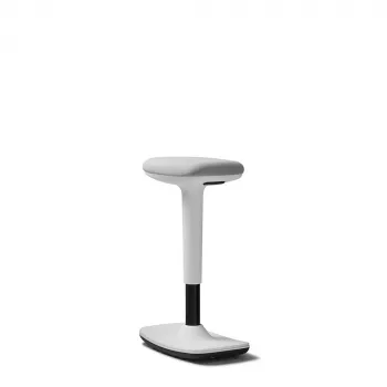 DAUPHIN Trendoffice to-swift silla giratoria acolchada, fibra de poliéster blanca, marco de plástico blanco 9299KVWFWKVWS73GSR10UGS165031