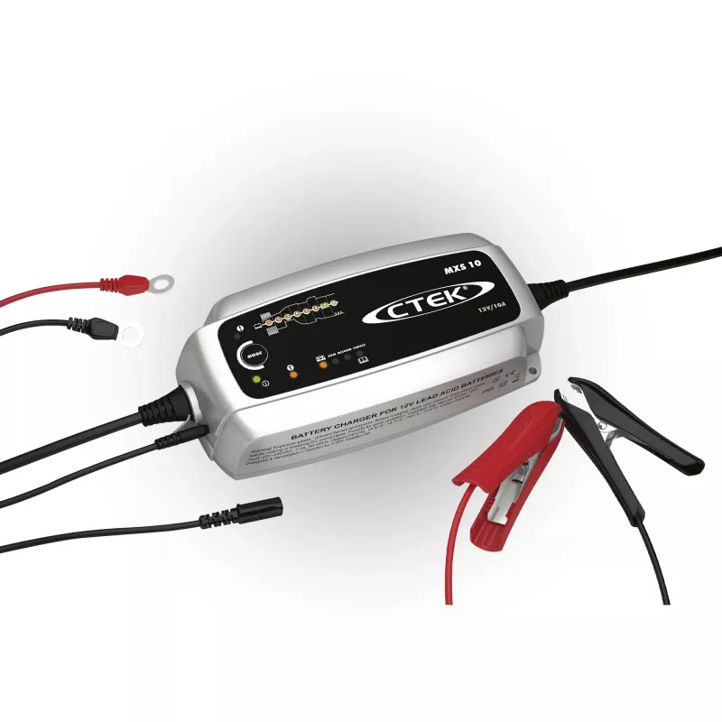 CTEK MXS 10 CIC EU 40-215 Cargador de batería automático 12V 10A IP65 para baterías de plomo-ácido