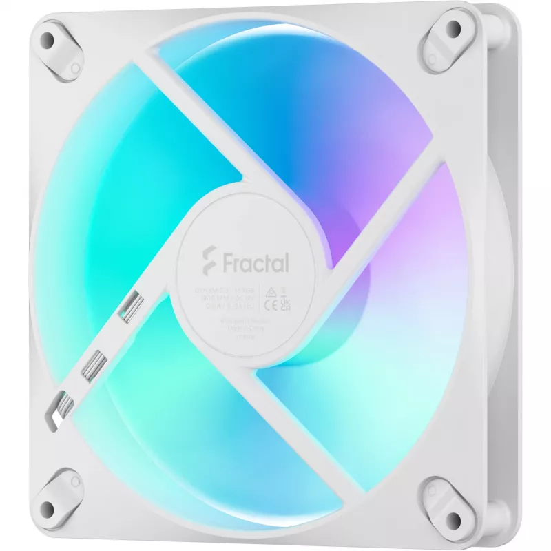Fractal Design Dynamic 3-14 RGB White ventilador para carcasa 140mm PWM FD-F-DR3-1402