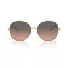 Tory Burch TY6112-3358G9 Gafas de sol de mujer, montura Havana, lentes degradadas marrones, 56mm