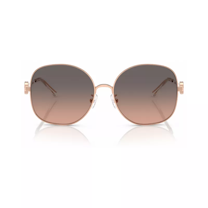 Tory Burch TY6112-3358G9 Gafas de sol de mujer, montura Havana, lentes degradadas marrones, 56mm