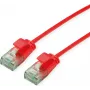 ROLINE RM Cable de red UTP Cat6A/Class EA Slim rojo 0,3m 21.45.3411