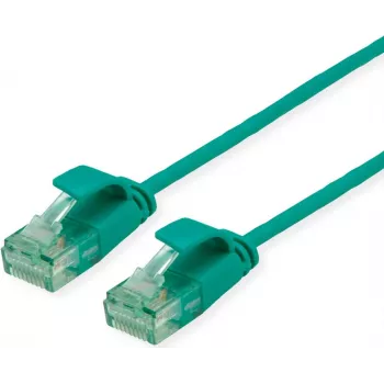 ROLINE RM Cable de red UTP Cat.6A/Class EA SLIM verde 0,15m 21.45.3430