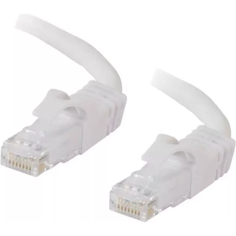 C2G Cable de red Ethernet UTP Cat6 sin enganches de 0,5m, blanco 83485