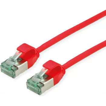 ROLINE RM Cable de red U/FTP Cat.6A/Class EA SLIM rojo 0,3m 21.45.3311