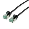 ROLINE RM U/FTP Cat.6A Cable de parcheo Slim, negro, 0,3 m 21.45.3351