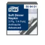 TORK Soft Dinner Advanced Antracita Servilletas de 3 capas 39 x 39,5 cm, 100 uds. (509401)