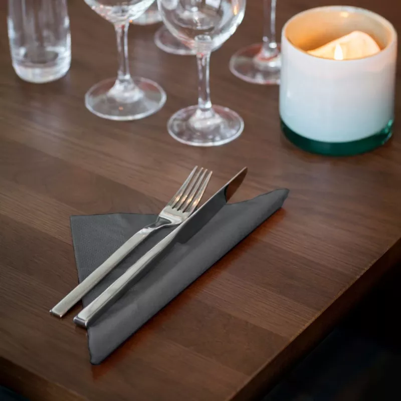 TORK Soft Dinner Advanced Antracita Servilletas de 3 capas 39 x 39,5 cm, 100 uds. (509401)