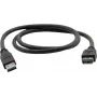 Cable alargador USB 3.0 Kramer Electronics con conector USB-A macho a conector USB-A hembra, 1,6 m, negro (96-02310006)