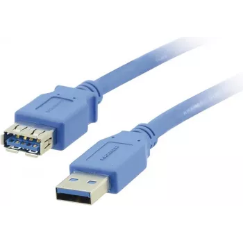 Cable alargador USB 3.0 Kramer Electronics con conector USB-A macho a conector USB-A hembra, 1,6 m, negro (96-02310006)