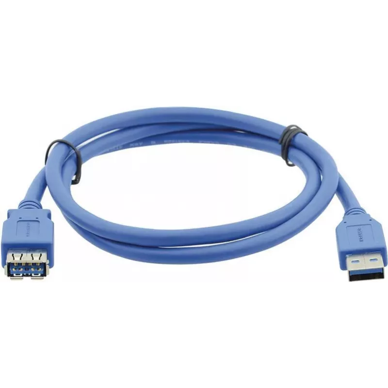Cable alargador USB 3.0 Kramer Electronics con conector USB-A macho a conector USB-A hembra, 1,6 m, negro (96-02310006)